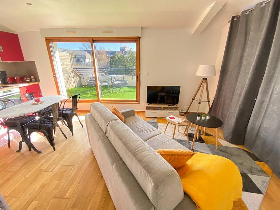 Grand Studio, Belle Terrasse Avec Vue Nantes Dış mekan fotoğraf